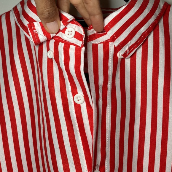 Red stripe button down - Picture 4 of 6